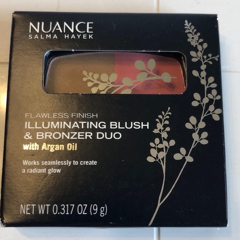 NUANCE Salma Hayek - Illuminating Blush & Bronzer Duo - Pink/Bronze Sealed!